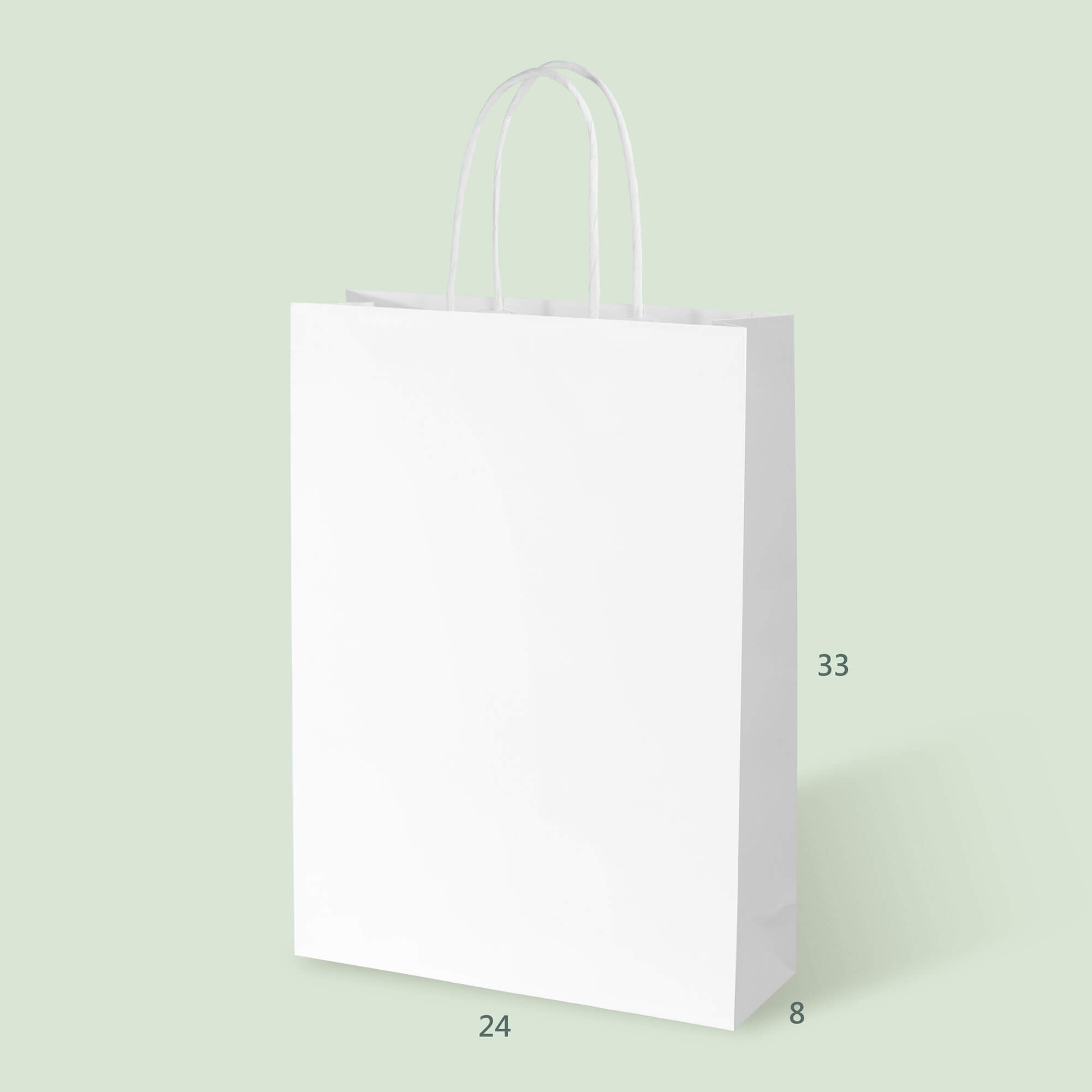 A4文件紙袋-白紙把:圖片 2